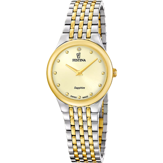 Armbanduhr Festina Dame Swiss Made Grace in Stahl F20097/2 - F20097/2